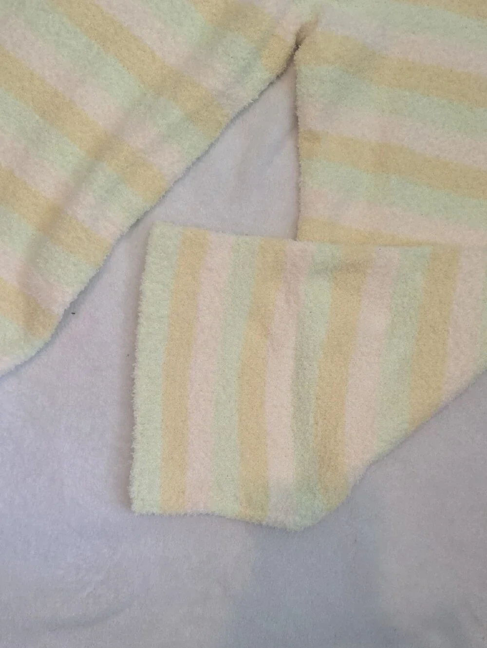 MAD Engine Pastel Striped Grinch Pajama Bottoms - Yellow Green Pink